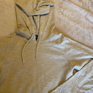 tan PacSun thin hoodie